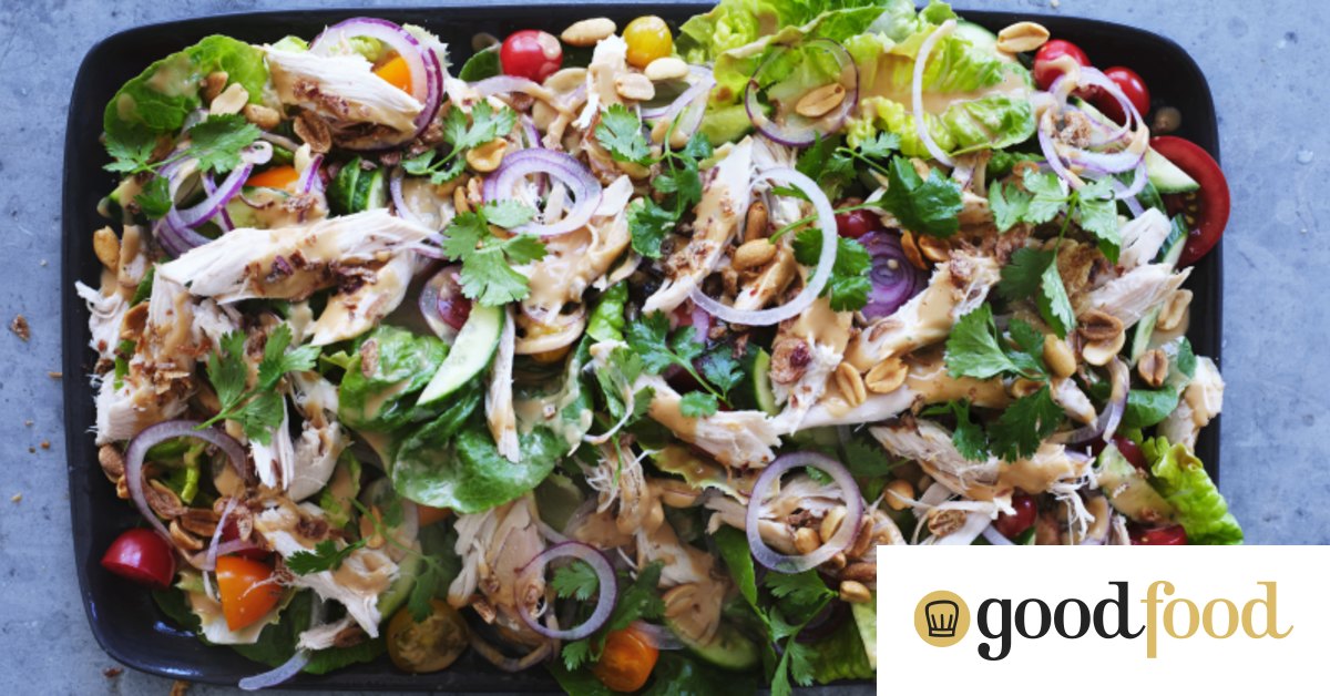 Easy satay chicken salad recipe