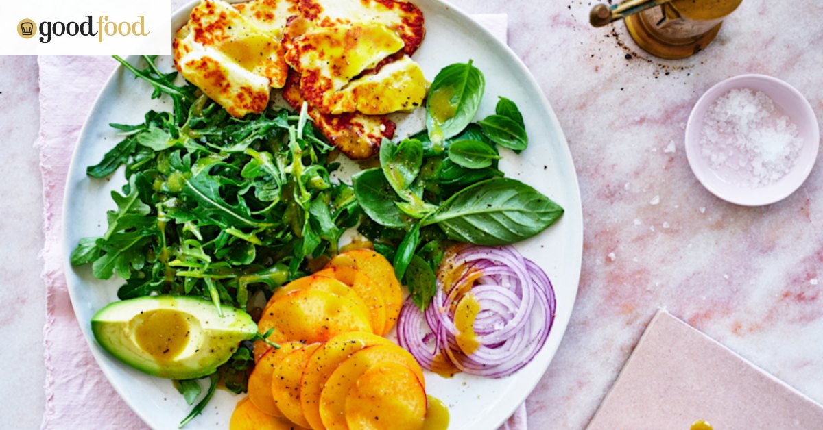 Best halloumi salad recipe