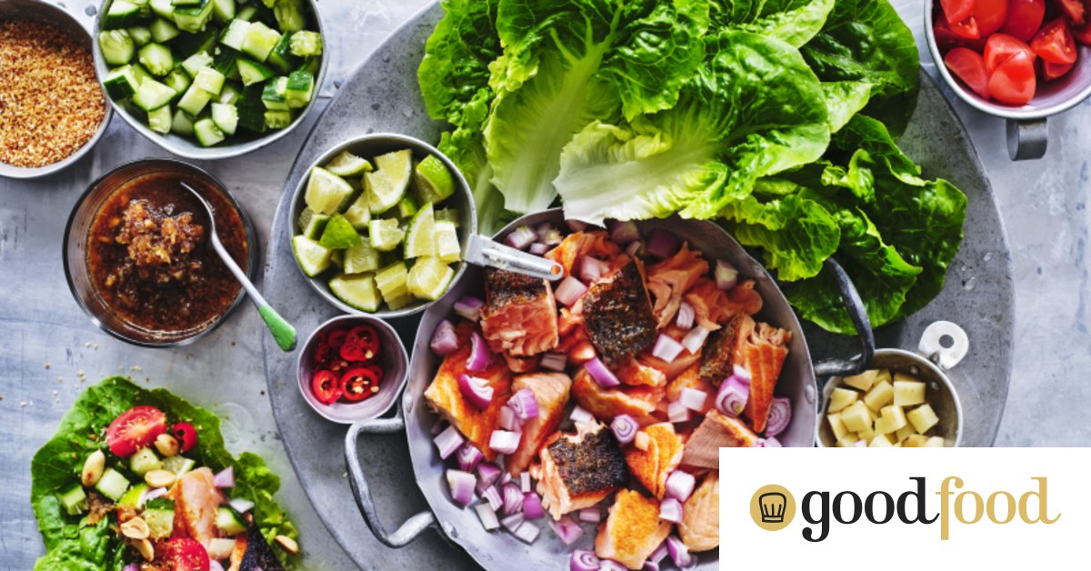 Thai salmon miang recipe