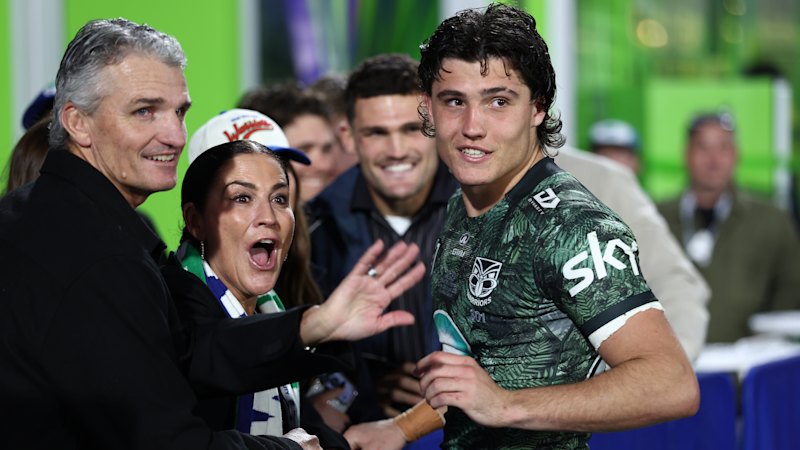 Jett Cleary debuts for Warriors as Cleary family watches, with Panthers staying second