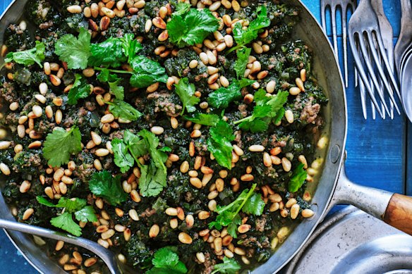 Adam Liaw’s beef and spinach stew riffs on a classic home-style dish in Lebanon.