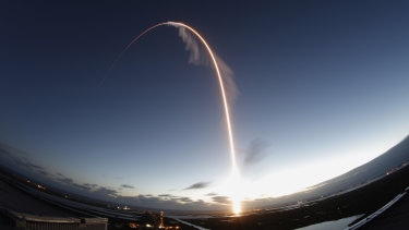 In this long exposure photo, the United Launch Alliance Atlas V rocket carrying the Boeing Starliner crew capsule lifts off on an orbital flight test to the International Space Station at Cape Canaveral Air Force station in Florida. 