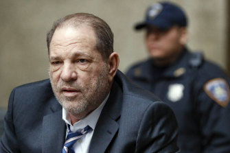 Harvey Weinstein during an appeal against his conviction in the US.