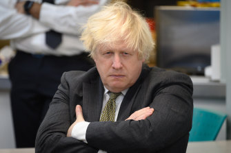 Prime Minister Boris Johnson last week just before the Tories’ byelection defeat. 