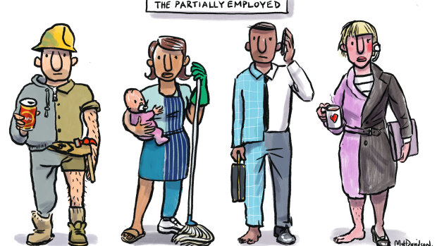 Jobs crisis hits women, the young and part-timers hardest. Illustration: Matt Davidson