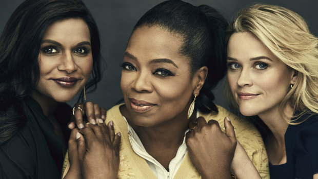 Mindy Kaling, Oprah Winfrey and Reese Witherspoon.