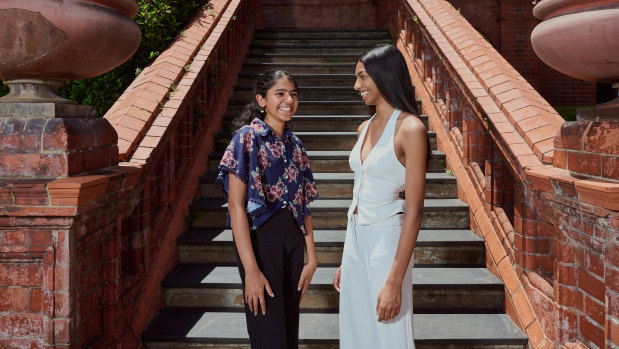 Santa Sabina College students Tanisha Chari and Rochelle Dias achieved perfect scores of 45 in the IB.
