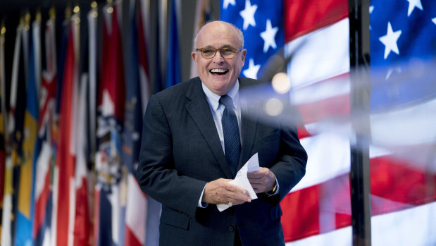 US President Donald Trump's new attorney, Rudy Giuliani.