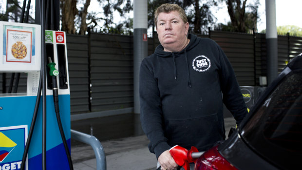 Alan Clarke  is concerned about even a small jump in petrol prices.