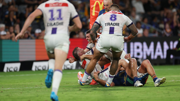 Harry Grant scores the match winner in golden point.