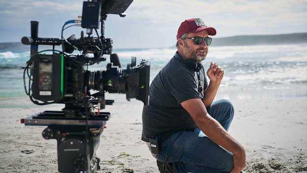 Director Gregor Jordan working behind the scenes on the film Dirt Music. 