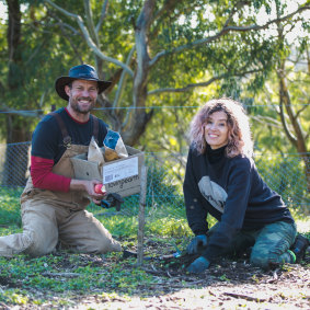 Loving Earth co-founders and husband-and-wife duo Scott Fry and Martha Butler.