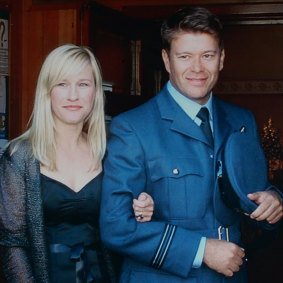 Kellie Merritt and Flight Lieutenant Paul Pardoel.
