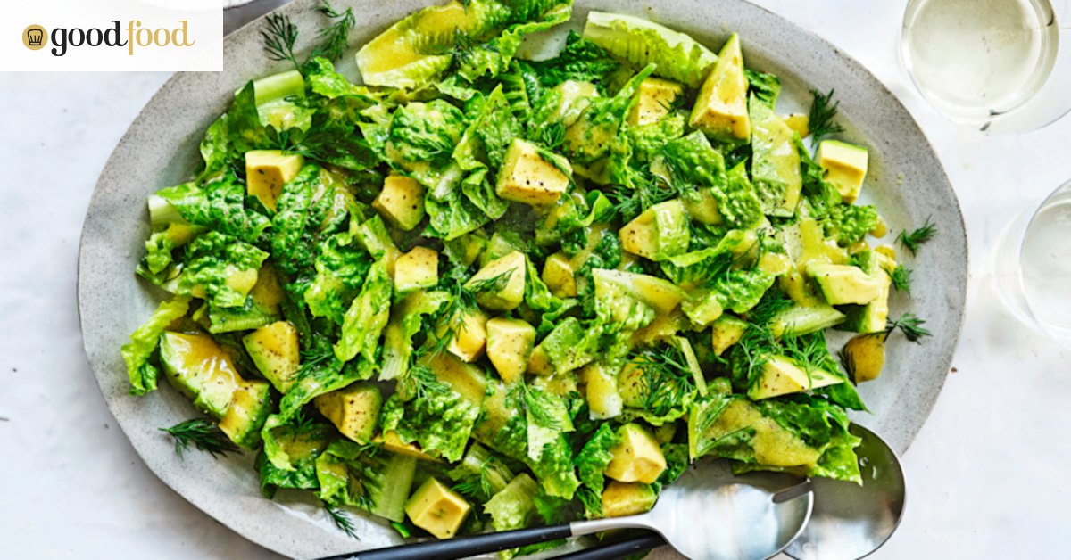 Adam Liaw's avocado salad with lime and dill vinaigrette