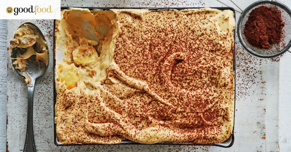 Adam Liaw's caramel banana tiramisu