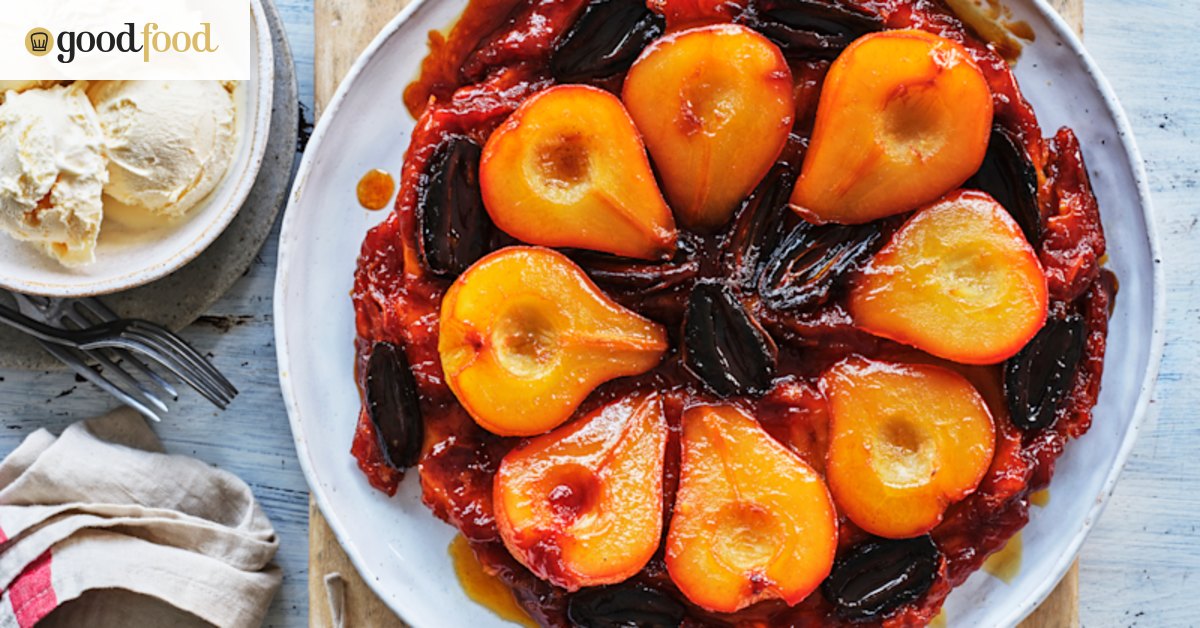 Adam Liaw’s pear and date tarte tatin