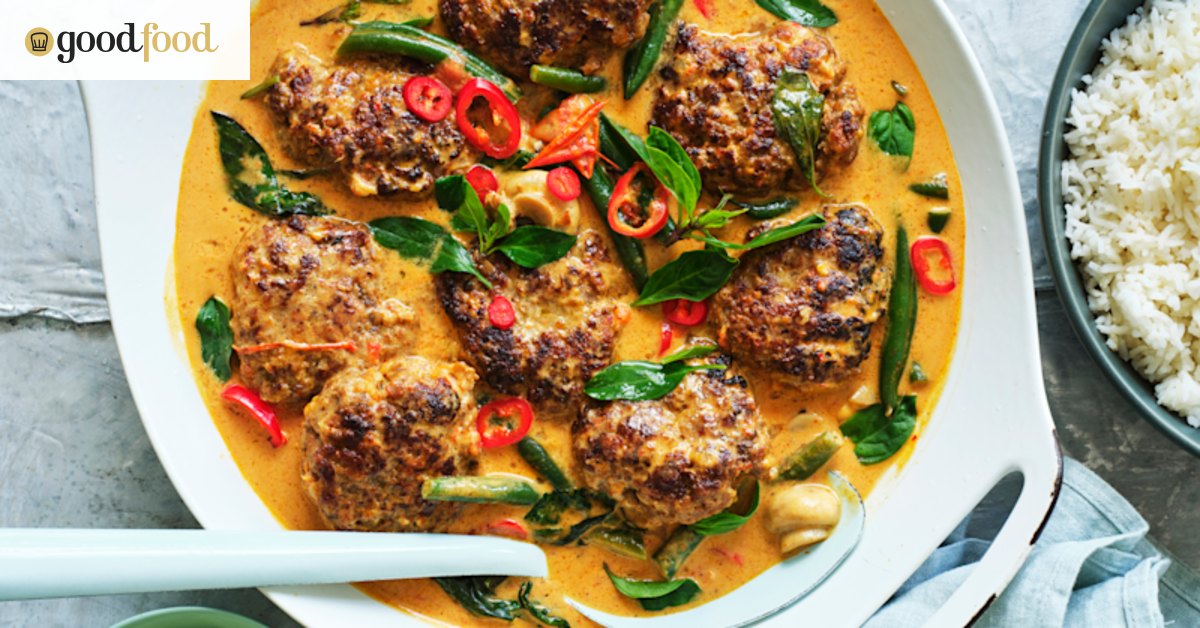 Adam Liaw’s red curry rissoles
