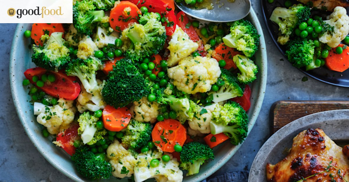 Adam Liaw's garlic buttered vegetables