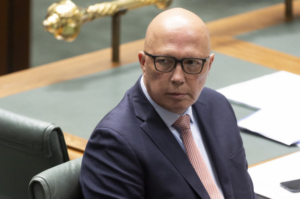 Opposition Leader Peter Dutton.