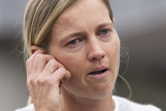 Meg Lanning announces her retirement at the MCG in November.