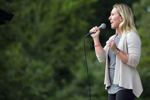 Marjorie Taylor Greene has espoused QAnon theories. 