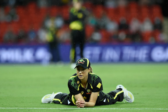 Dropped: Ellyse Perry was not selected for the opening T20 match against England.