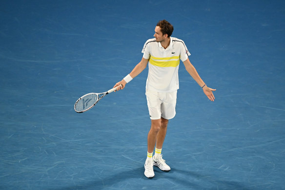 Daniil Medvedev could not find the answers he needed against Novak Djokovic.
