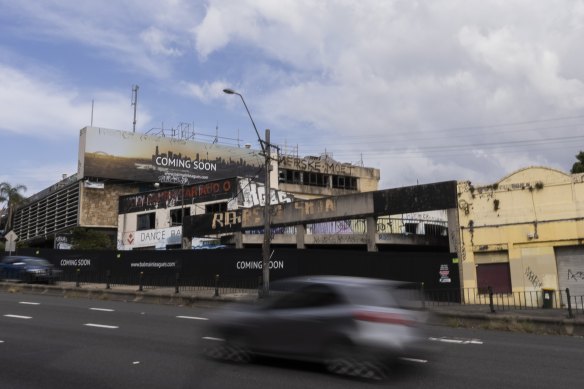 Not coming soon: the abandoned site of the old Balmain Leagues Club in Rozelle.