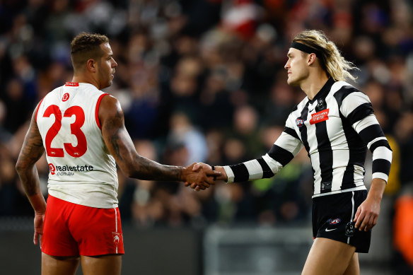 Swans superstar Lance Franklin copped boos from Pies fans.