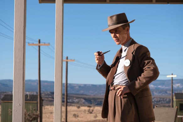 Cillian Murphy plays J. Robert Oppenheimer in <i>Oppenheimer</i>.