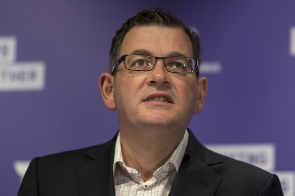 Under pressure: Victorian Premier Daniel Andrews.