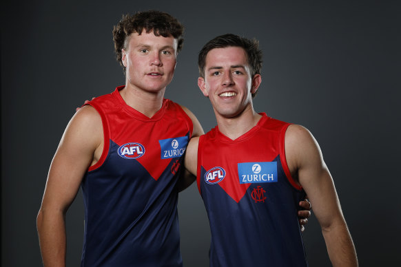 Harvey Langford (left) and Xavier Lindsay are in line for a round one debut.