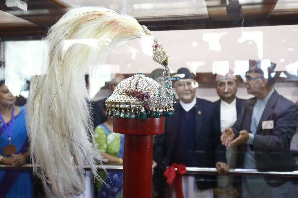 The royal crown of the former monarchs of Nepal.