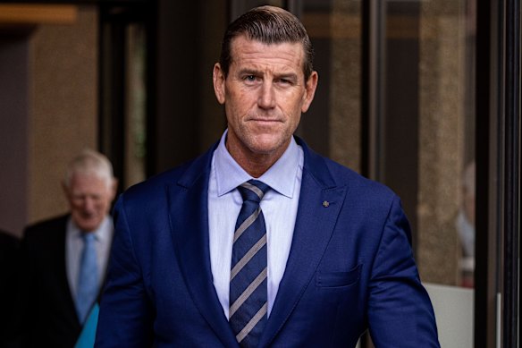 Ben Roberts-Smith outside the Federal Court earlier this month.