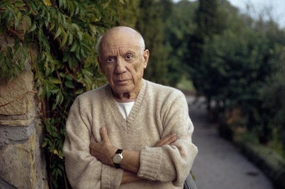 Picasso in Mougins, France, in 1966. 