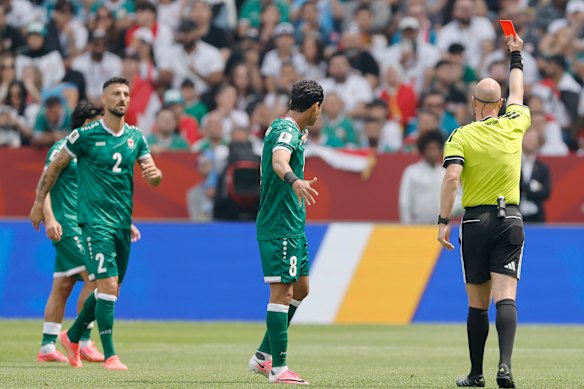 It was a brief appearance for Iraq’s Rebin Sulaka (No.2) in Toronto.