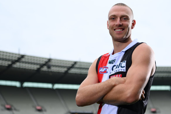 The interceptor: Callum Wilkie is St Kilda’s defensive general.