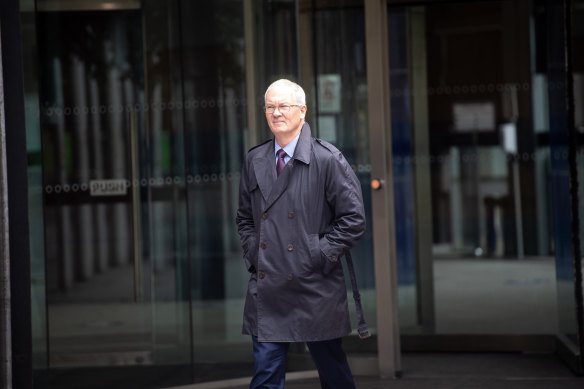 Richard Minack outside the Federal Court in June 2022.