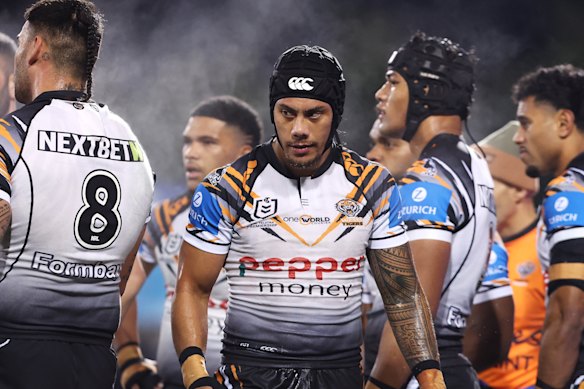 Jarome Luai during Friday’s loss to the Warriors.