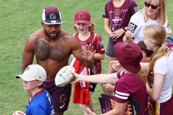 Fan favourite: Ezra Mam at Monday’s fan day.