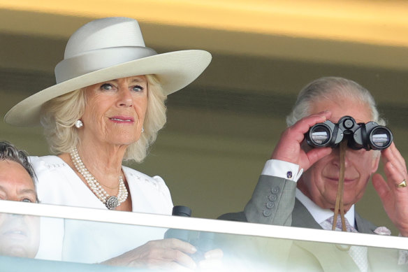 Camilla, Duchess of Cornwall and Prince Charles, Prince of Wales at Ascot Racecourse on Wednesday, June 15.