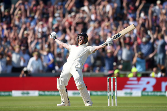 Ben Stokes after his remarkable knock to win the third Ashes Test match at Headingley in August, 2019.