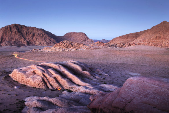 Wadi Rum, also known as the Valley of the Moon.