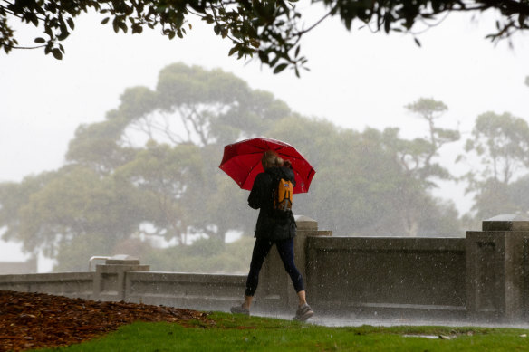 A rainy day in Sydney this month.