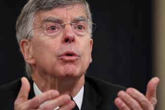 Top US diplomat in Ukraine William Taylor testifies before the House Intelligence Committee on Capitol Hill in Washington,.