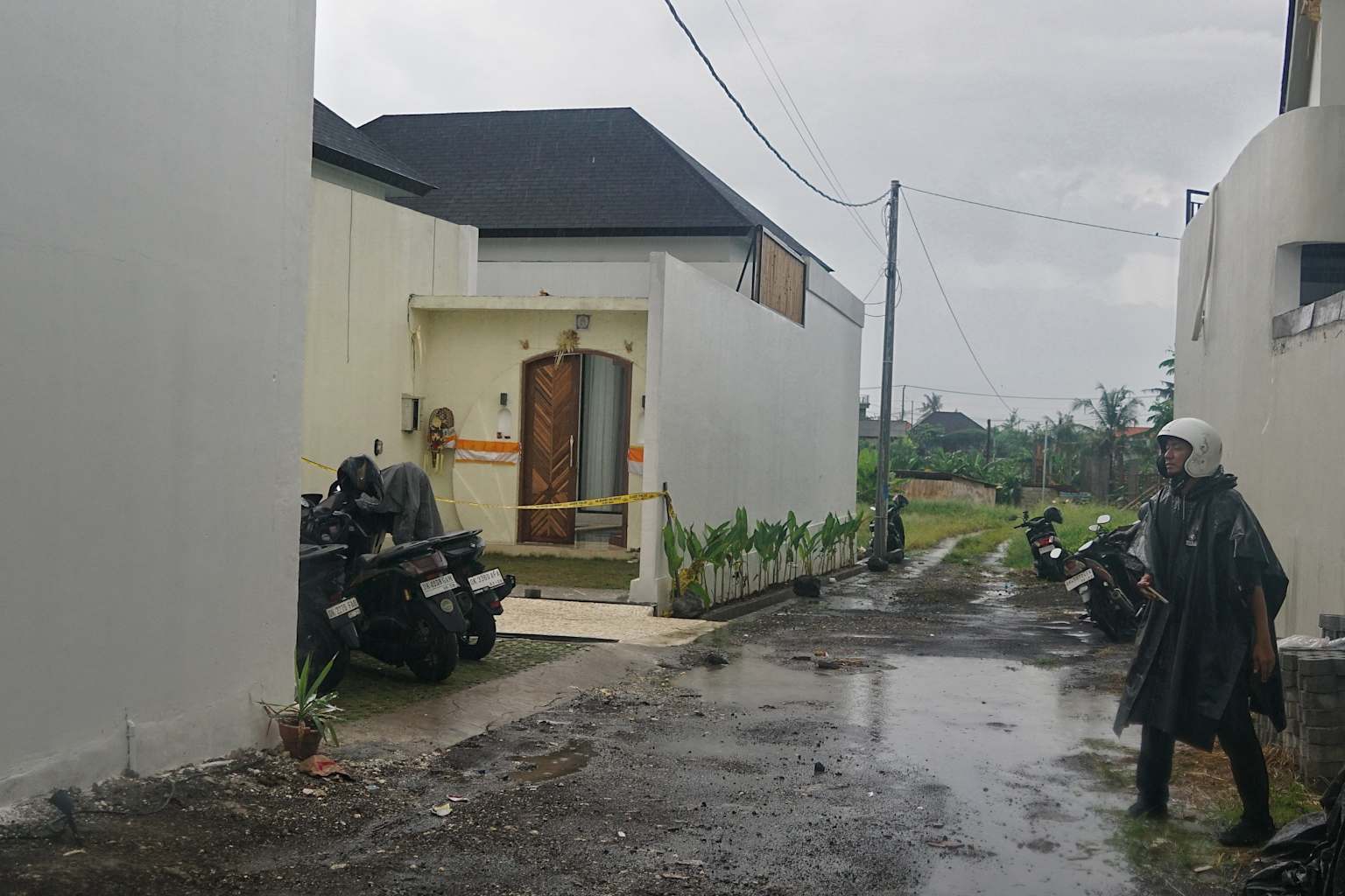 The villa in Bali where the fatal shooting occurred.