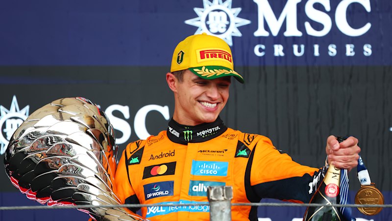 Norris wins Brazil Grand Prix as title lead grows over Oscar Piastri