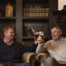 Craig Laundy with his father Arthur Laundy, head of Laundy Family pub empire, Oxford Hotel, Drummoyne
