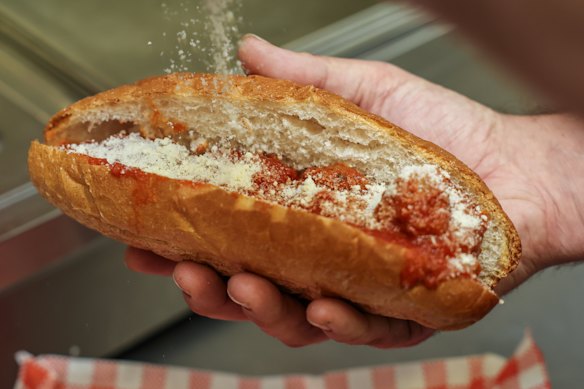 The signature meatball sub.