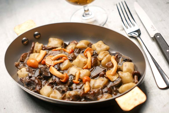 Gnocchetti with mushroom ragu is more mushroom than pasta.